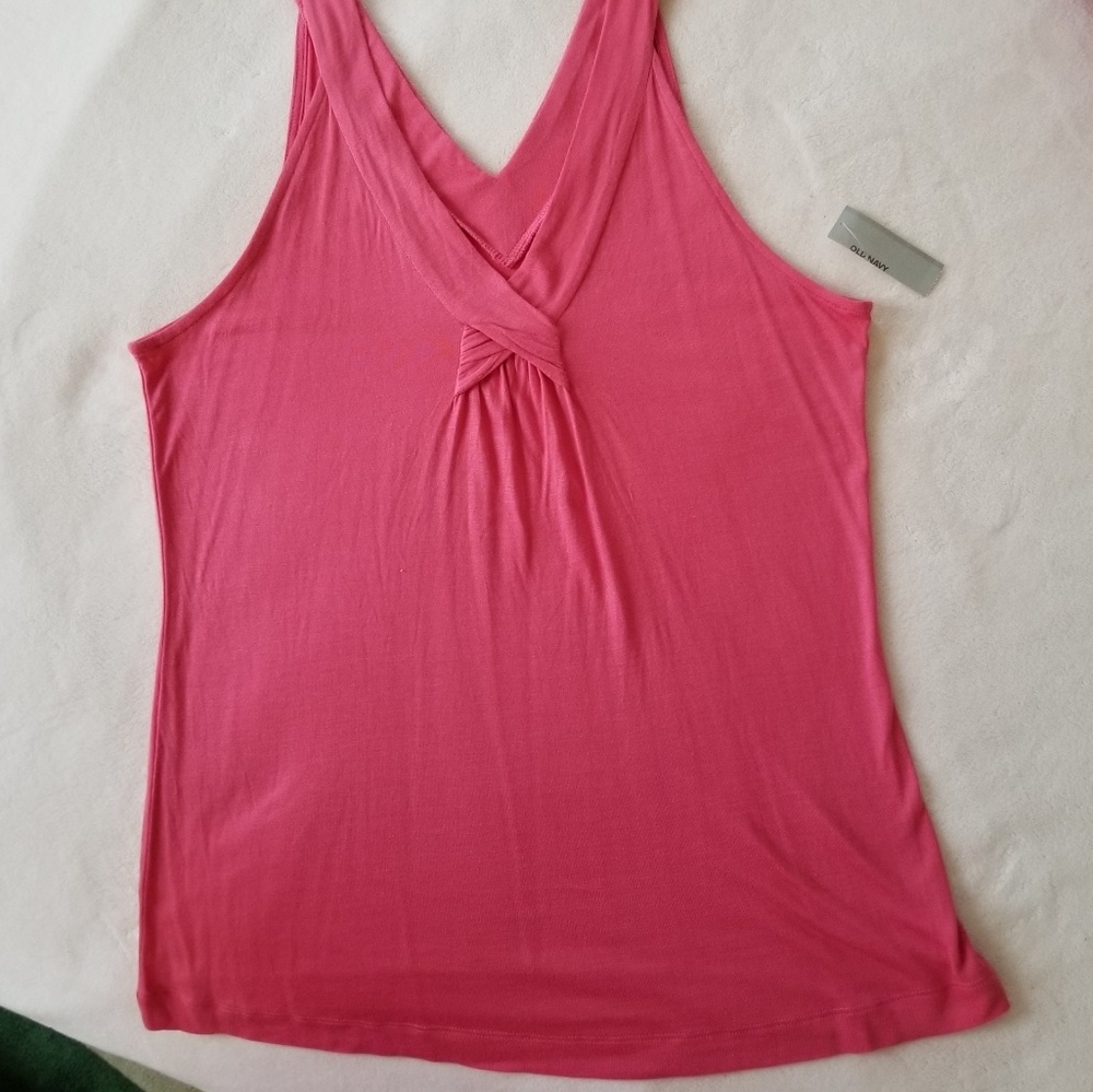 Dressy Pink tank, new with tag.
